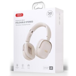 XO BE42 – Casti wireless On Ear BT 5.3, 300mAh, bej - Img 1