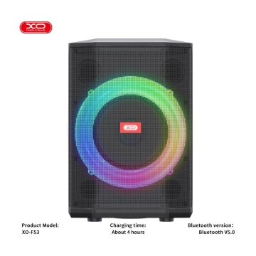 XO F53 - Boxa Portabila Bluetooth 5.0 40W 3600mAh RGB Microfon Negru - Img 5