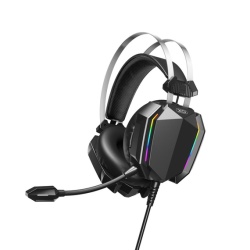 XO GE-07 – Casti gaming cu fir Over Ear 3.5mm + USB-A, 1.2m, negru - Img 3