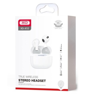 XO X12 - Casti Wireless, Ear Buds, Bluetooth 5.1, 200h StandBy, 200mAh, Mini, Alb - Img 2