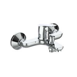 Baterie cada Z-INOX, monocomanda, para dus + furtun 1.5m, finisaj cromat, ZLN8177, argintiu - Img 2