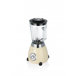 Blender 500W, Zilan ZLN1207 RETRO, capacitate 1.5L, 2 trepte viteza + functie Pulse, vas din sticla, lame inox - Img 2