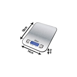 Cantar alimentar digital Zilan ZLN2984, 5kg din inox, gri - Img 5