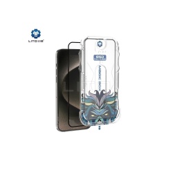 Folie protectie ecran Magic Clear LITO pentru APPLE iPhone 15, Glass Box, D+ Tools, Black - Img 3