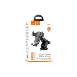Hoco CA104 – Suport auto cu cleme laterale, montaj bord/parbriz, MultiAngle, AutoGravity, negru - Img 3