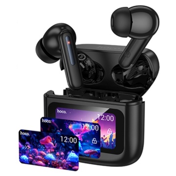 Hoco EQ14 - Casti Wireless, Ear Buds, Bluetooth 5.4, 500mAh, Multi Touch, Negru - Img 4