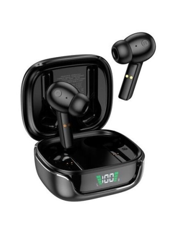 Hoco EW18 - Casti Wireless, Ear Buds, Bluetooth 5.3, 150h StandBy, 300mAh, Wireless Case, Negru - Img 2