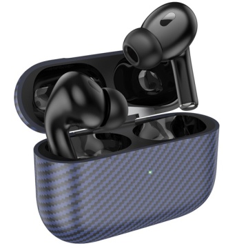 Hoco EW47 Plus - Casti Wireless, Ear Buds, Bluetooth 5.3, In-Ear, 200h Stand-By Carbon Design, 350mAh, Albastru - Img 3