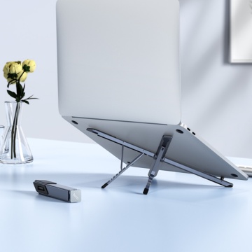 Hoco HD9 - Suport Birou, Stand, Light, Folding, Metal-Gri - Img 6