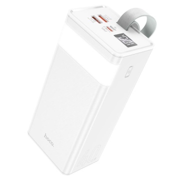Hoco J86 - Baterie externa 40000mAh, 1xUSB-C PD, 2xUSB-A QC 3.0, lampa LED, Alb - Img 4