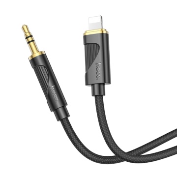 Hoco UPA30 - Cablu Audio, Lightning la Jack 3.5mm (M), 1m, Negru - Img 2
