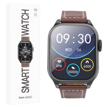 Hoco Y17 - Ceas SmartWatch, Sport, Call Version, IP67 Waterproof, 128MB, BT Dual, Negru - Img 1