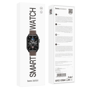 Hoco Y17 - SmartWatch, 2.3", Dual BT 3/5, 300mAh, Sports, Negru - Img 2