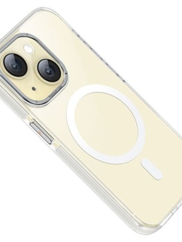Husa Hoco AS6 - iPhone 15, MagSafe, GripEdge, Gri-Transparent - Img 2