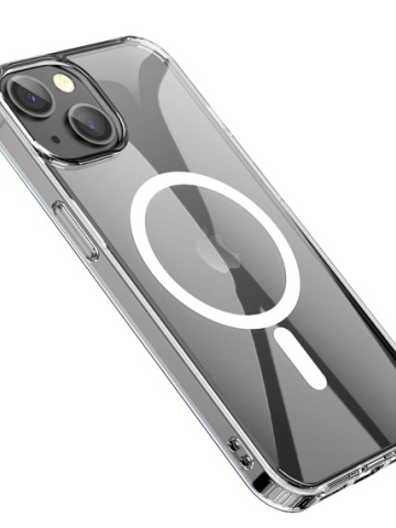 Husa Hoco - iPhone 14, MagSafe, ShockProof, Transparent - Img 2