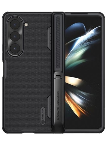 Husa Nillkin, Galaxy Z Fold 5, Frosted Series, PVC, Negru - Img 1