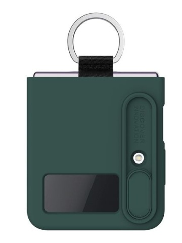Husa Nillkin, SA Galaxy Z Flip 4, CamShield Silky, TPU, Verde inchis - Img 3