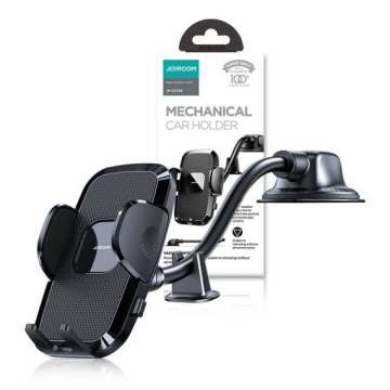 Joyroom JR-ZS259 - Suport Auto, cu cleme laterale, montaj Cockpit Bord, MultiAngle, brat flexibil, Negru - Img 1