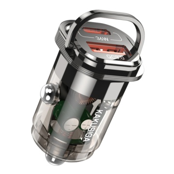 Kaku KSC-1193 – Incarcator auto PD36W cu 1xType-C, 1xUSB + cablu USB la Type-C 1m, black - Img 3