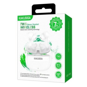 Kaku KSC-1455 - Casti Wireless, Ear Buds, Bluetooth 5.3, 180h StandBy, 300mAh, Yongke, Alb - Img 2