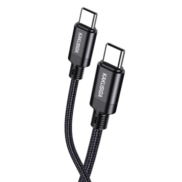 Kaku KSC-970 - Cablu Date si Incarcare, Type-C, PD60W, QC3.0, Braided, 1m, Negru - Img 2