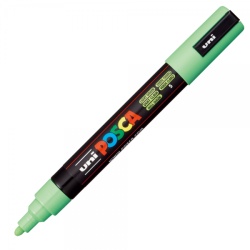 M460 - Marker UNI Posca PC-5M, varf rotund, 1.8-2.5mm, verde deschis - Img 1