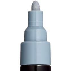M865 - Marker UNI Posca PC-5M, varf rotund, 1.8-2.5mm, gri - Img 3