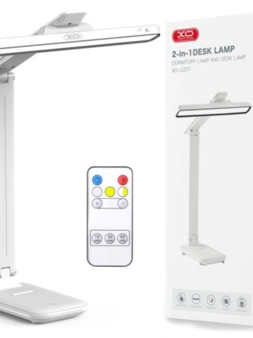 OZ07 - Mini Lampa birou, reincarcabila, conectare USB-A, cu telecomanda, 3 culori, 1200MAh,Alb - Img 1
