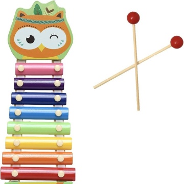 Pian-Xilofon muzical, 8 placi metalice, Multicolor - Img 1