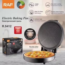 Raf R5412 – Aparat pentru preparat pizza 1100W, termostat reglabil, diametru 30 cm, negru - Img 3