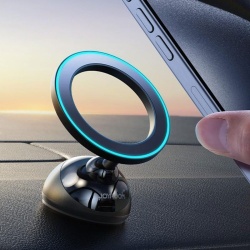 Suport auto magnetic Joyroom JR-ZS357 pentru bord – montaj adeziv, fixare stabila, magnetic puternic, negru - Img 2