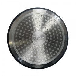 Tigaie universala ZILAN, 20cm, aluminiu interior marmura ecologica Non Stick, maner soft touch, ZLN0904, negru - Img 3