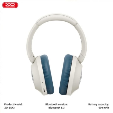 XO BE43 - Casti Wireless, On Ear, Bluetooth 5.3, 600mAh, Albastru - Img 3