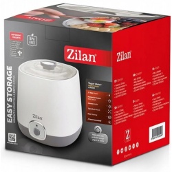 Aparat pentru facut iaurt Zilan ZLN6098, 1L, 20W, Indicator luminos, Alb - Img 5