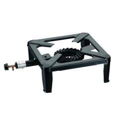 Arzator exterior patrat ZILAN, metal, 25000kcal/h, 40x40cm, ZLN6409, negru - Img 1