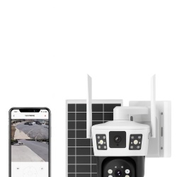 Camera IP 4G/LTE Panou solar, 3MP, Dubla Lentila, Vedere Nocturna Color, PTZ, Wi-Fi si PIR Detectie - Oem TD35-4G - Img 2