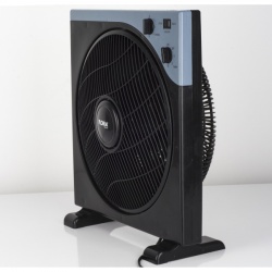 Floria ZLN2355 – Ventilator patrat 30 cm, 40W, 3 trepte viteza, timer, unghi reglabil, negru - Img 2
