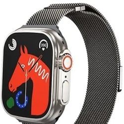 Hoco AS101 – Curea Milanese Metal pentru iWatch 42/44/45/49mm, gri - Img 1