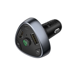 Hoco E51 – Modulator FM Bluetooth 18W 5V 3.1A 1xUSB-C 1xUSB-A PD QC3.0, negru - Img 2