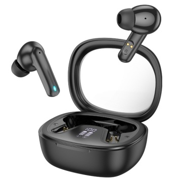Hoco EQ6 - Casti Wireless, Ear Buds, Bluetooth 5.3, 180h StandBy, 320mAh, Shadow, Negru - Img 1