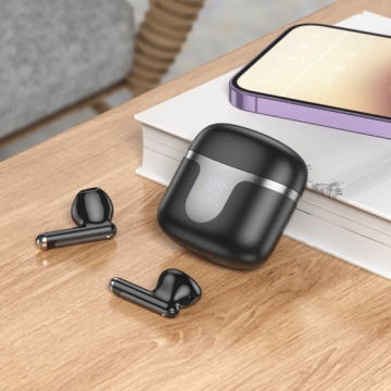 Hoco EQ7 - Casti Wireless, Ear Buds, Bluetooth 5.3, 180h StandBy, 300mAh, Power LED, Snowflake, Negru - Img 5