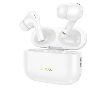 Hoco EW56 Plus - Casti Wireless, Ear Buds, Bluetooth 5.3, 150h StandBy, Baterie 300mAh, ENC Noise, Generoso, Alb - Img 2