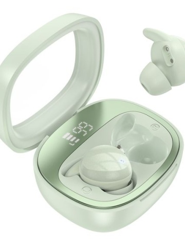 Hoco EW65- Casti Wireless, Ear Buds, Bluetooth 5.3, 180h StandBy, Noise Cancelling, 500mAh, Verde - Img 2