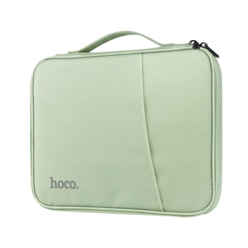 Hoco GT2 - Geanta pentru laptop 12.9", din material textil, cu microfibra, Simple Series, Verde - Img 2