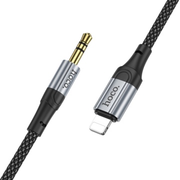 Hoco UPA26 - Cablu Audio, Lightning la Jack 3.5mm (M), 1m, Negru - Img 2