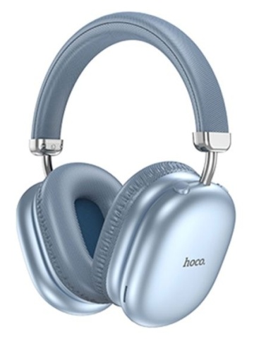 Hoco W35 MAX - Casti Wireless, Over Ear, Bluetooth 5.3, Baterie 200h, StandBy, 800mAh, Air Triumph, Albastru - Img 4