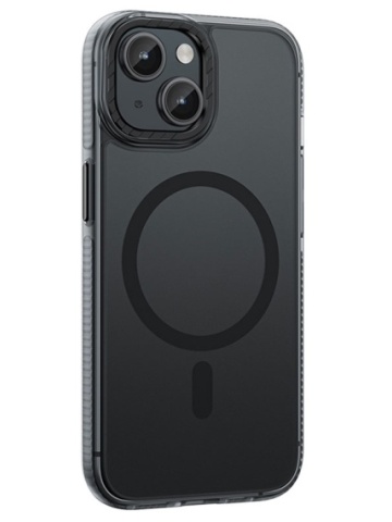 Husa Hoco AS2 - iPhone 15 Plus, MagSafe, GripEdge, Matte, Negru - Img 1