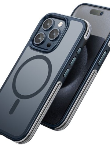 Husa Hoco AS5 - iPhone 15, MagSafe, GripEdge, Frosted, Negru - Img 5