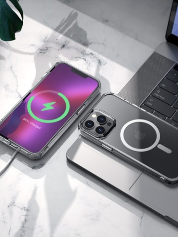 Husa Hoco AS6 - iPhone 15, MagSafe, ShockProof, Transparent - Img 3