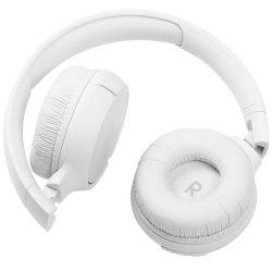JBL Tune 510BT – Casti wireless headphones On-ear Bluetooth 5.0, Pure Bass Sound, microfon, pliabile, alb - Img 3